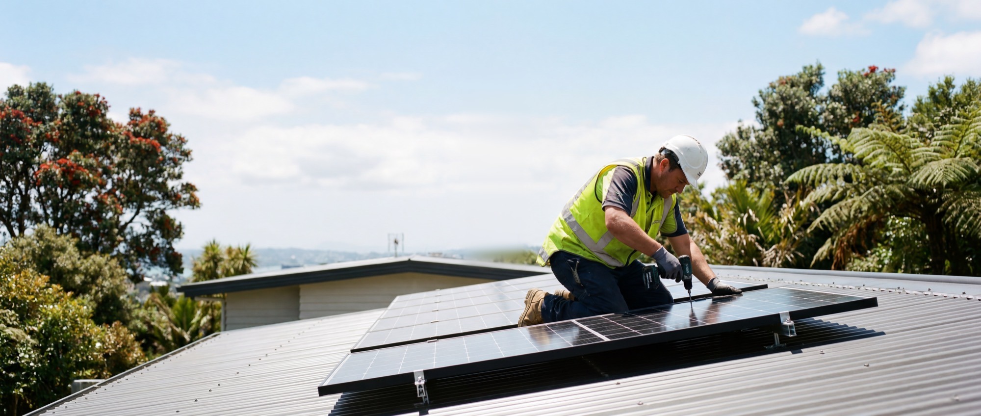 Hero · solar panels on Northland roof