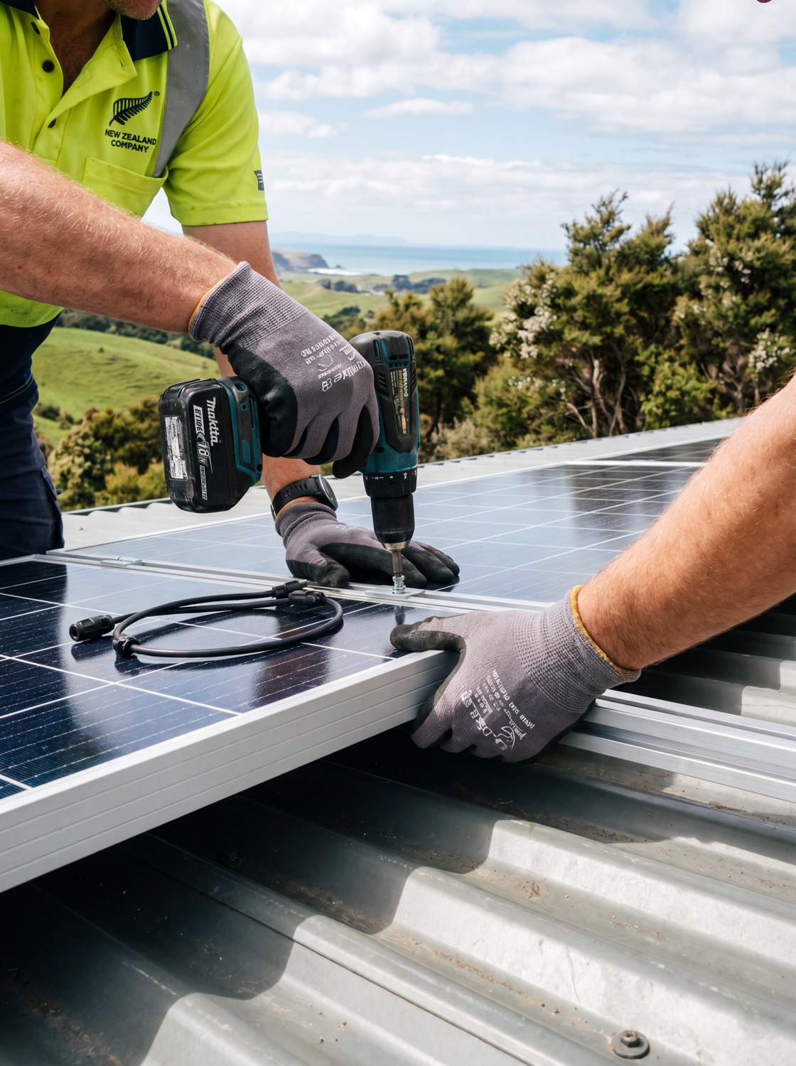 Solar install on Northland roof